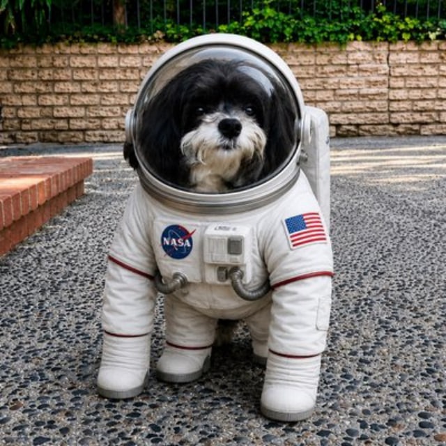 Asteroid Marvin astronaut dog